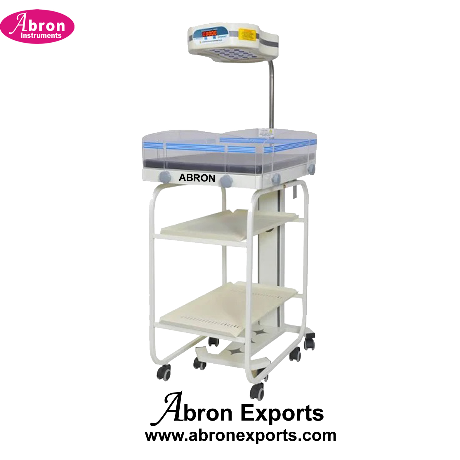 Photo Therapy Units Single Dome Wih Trolley LED Fire Retendent Encloser Neonatal Baby Hospital Nursing Home Abron ABM-2376B 